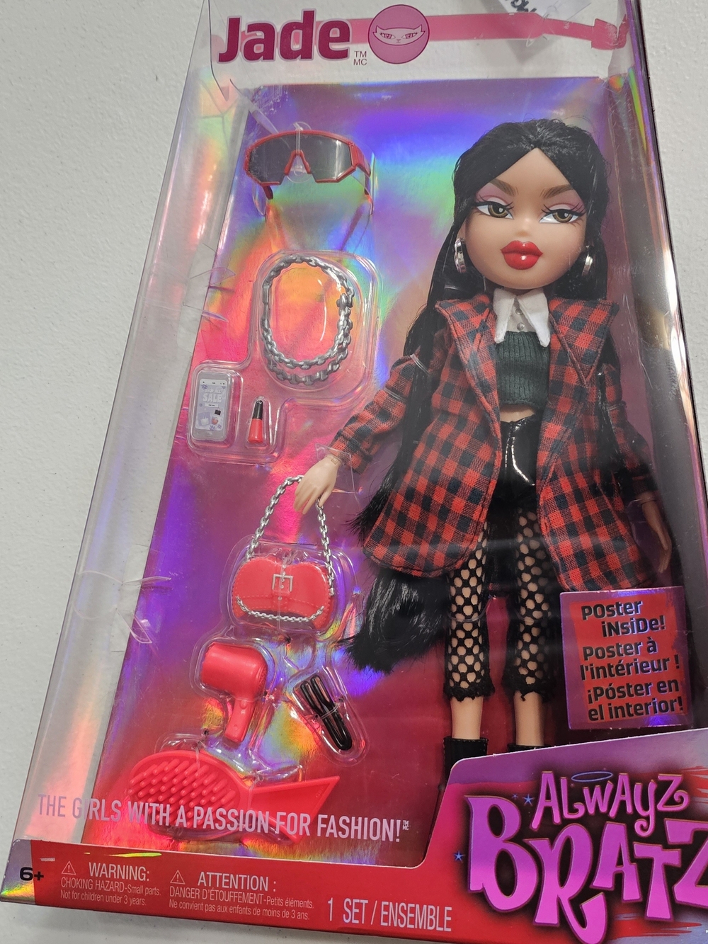 Always Bratz Jade Doll with Red Plaid Outfit